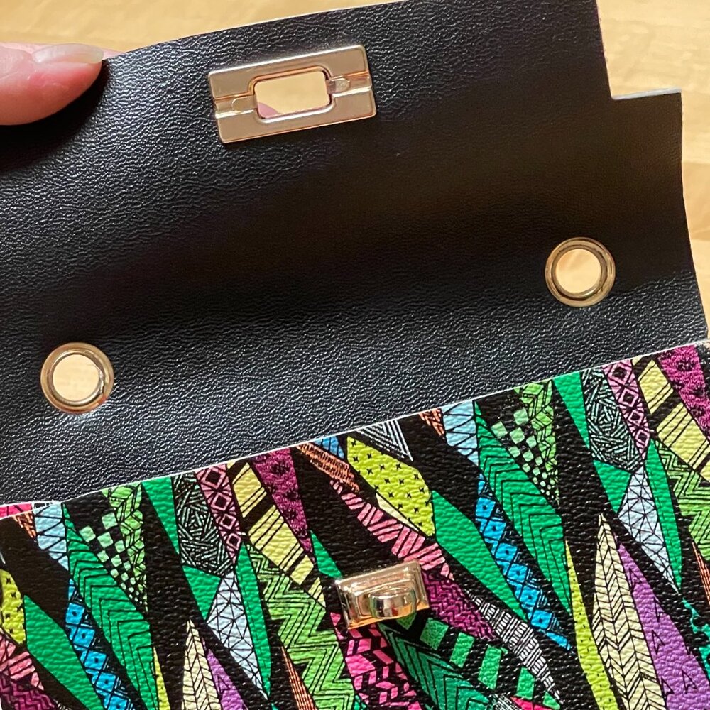 Vinyl Colorful Purse Mini EUC - Picture 7 of 8